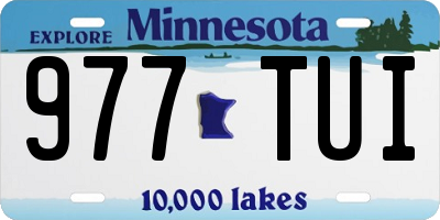 MN license plate 977TUI
