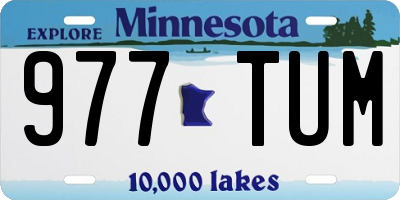MN license plate 977TUM