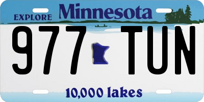 MN license plate 977TUN