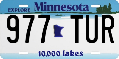 MN license plate 977TUR