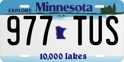 MN license plate 977TUS