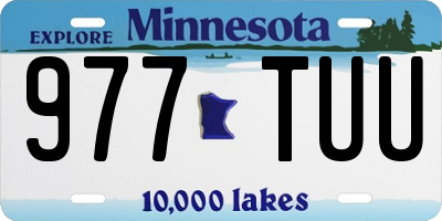 MN license plate 977TUU