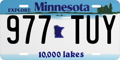 MN license plate 977TUY