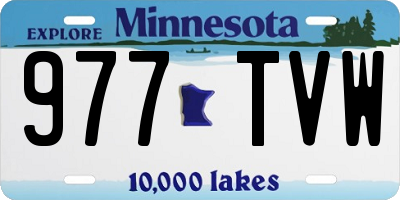 MN license plate 977TVW