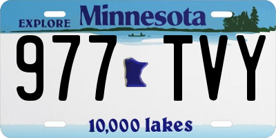 MN license plate 977TVY