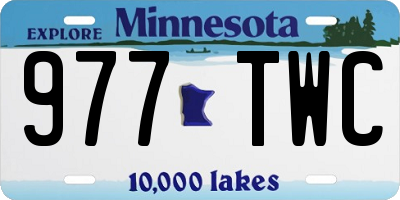 MN license plate 977TWC