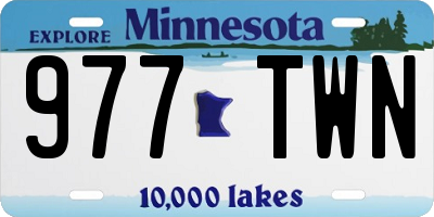 MN license plate 977TWN