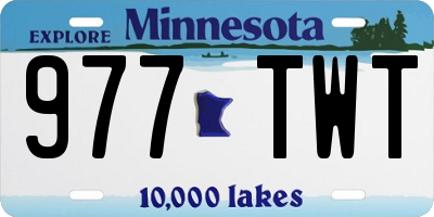 MN license plate 977TWT