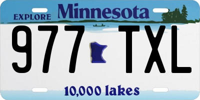 MN license plate 977TXL