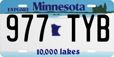 MN license plate 977TYB