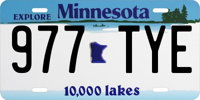 MN license plate 977TYE