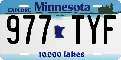 MN license plate 977TYF