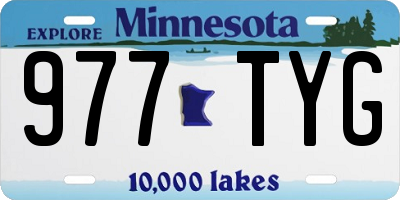 MN license plate 977TYG