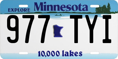 MN license plate 977TYI