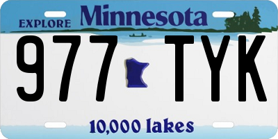 MN license plate 977TYK