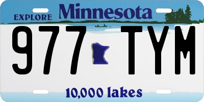 MN license plate 977TYM
