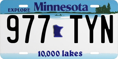 MN license plate 977TYN