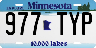 MN license plate 977TYP