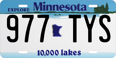 MN license plate 977TYS