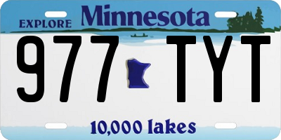 MN license plate 977TYT