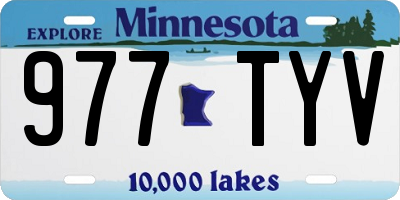 MN license plate 977TYV