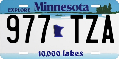 MN license plate 977TZA