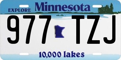 MN license plate 977TZJ