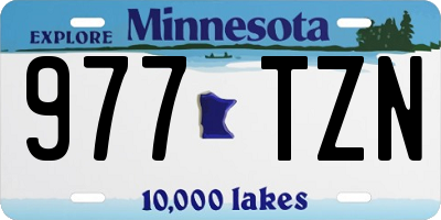MN license plate 977TZN