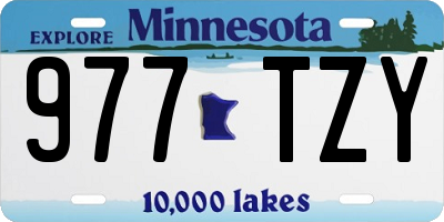 MN license plate 977TZY