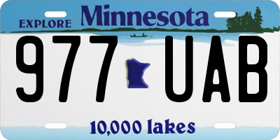 MN license plate 977UAB