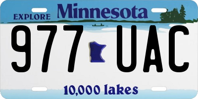 MN license plate 977UAC