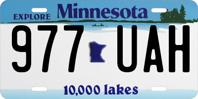 MN license plate 977UAH