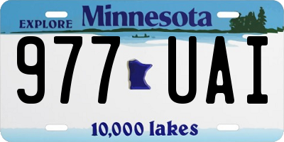 MN license plate 977UAI
