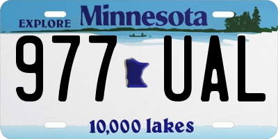 MN license plate 977UAL