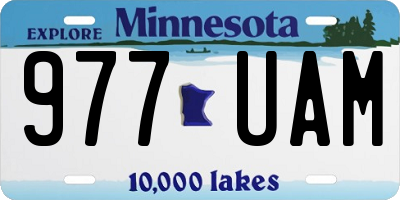 MN license plate 977UAM