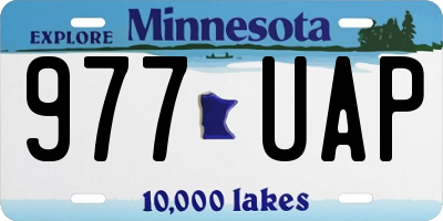MN license plate 977UAP