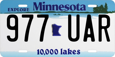 MN license plate 977UAR