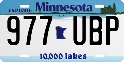 MN license plate 977UBP