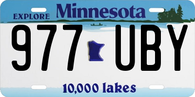MN license plate 977UBY