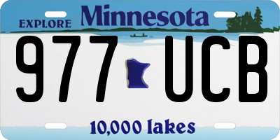 MN license plate 977UCB