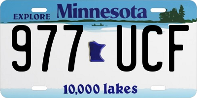 MN license plate 977UCF