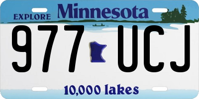 MN license plate 977UCJ