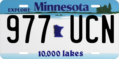 MN license plate 977UCN