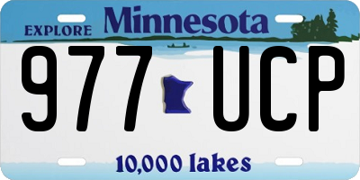 MN license plate 977UCP