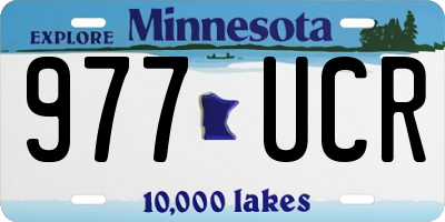 MN license plate 977UCR