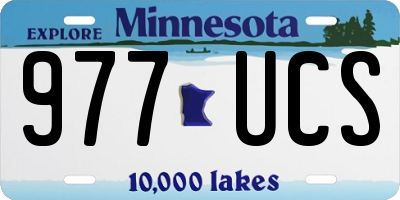 MN license plate 977UCS