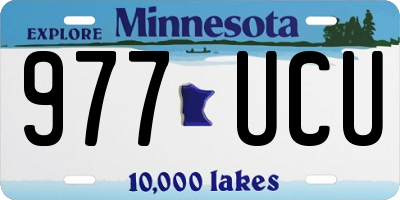 MN license plate 977UCU