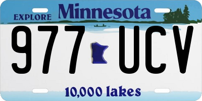 MN license plate 977UCV