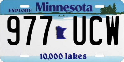 MN license plate 977UCW