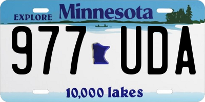 MN license plate 977UDA
